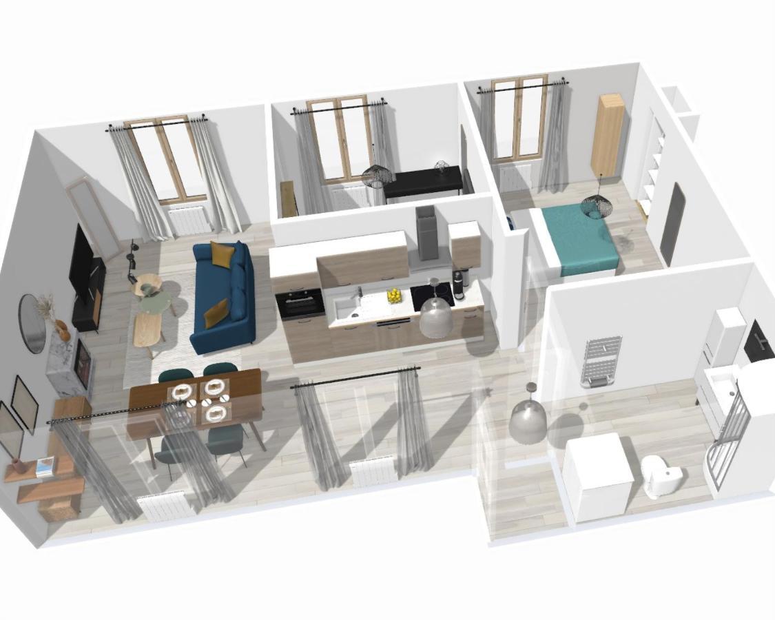 Artsmalt *Ideal Pro * Proche Commerces * 2 Chambres * Tout Confort Montluçon Exterior foto